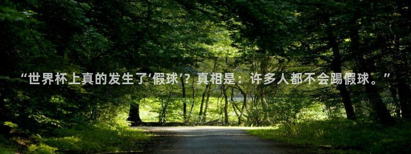 世界杯足球：“世界杯上真的发生了‘假球’？真相是：许多人都不会踢假球。”
